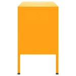 vidaXL Meuble TV Jaune moutarde 105x35x50 cm Acier