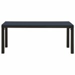 vidaXL Banc de jardin 110 cm acier et WPC noir