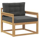 vidaXL Sofa de milieu extérieur Polyester Blanc