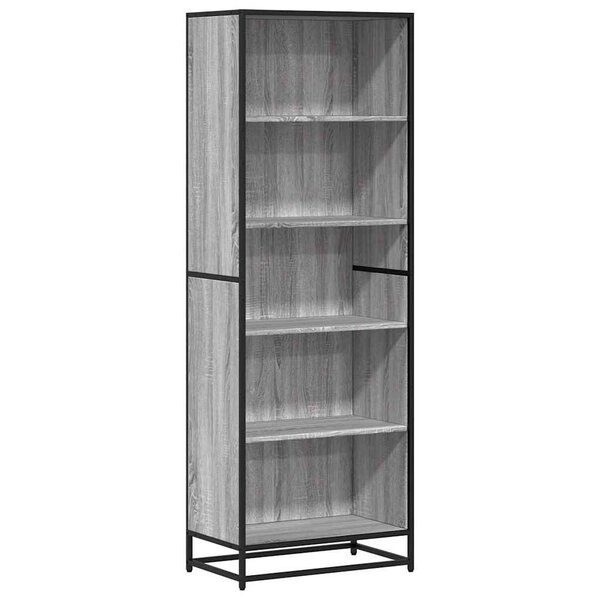 vidaXL Bibliothèque sonoma gris 60x35x170 5 cm bois d'ingénierie