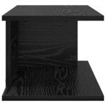 vidaXL Table de chevet Chêne noir 40 x 30 x 25 cm Bois d'ingénierie