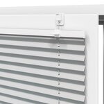 vidaXL Store plissé gris clair 100x100 cm largeur du tissu 99 4cm