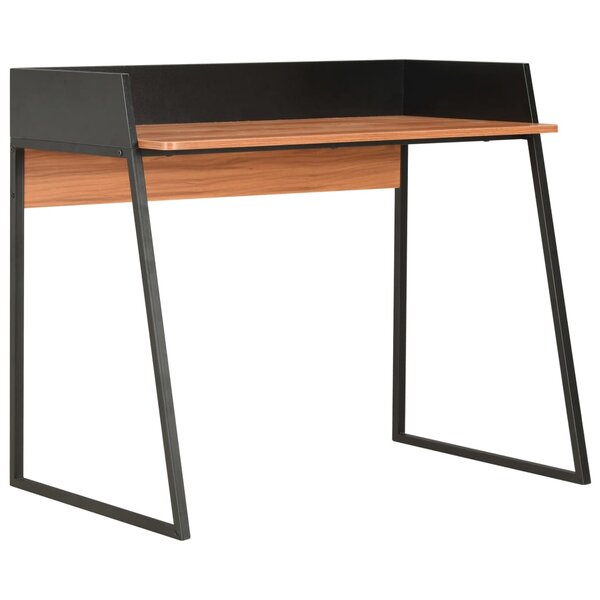 Bureau table poste de travail meuble d'ordinateur informatique étude et 90 x 60 x 88 cm noir 02_0023929