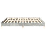 vidaXL Cadre de lit sans matelas gris béton 200x200 cm bois ingénierie
