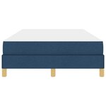 vidaXL Lit à ressorts avec matelas Bleu 120 x 200 cm tissu