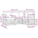 vidaXL Ensemble de canapés d'extérieur 4 pc Blanc et anthracite