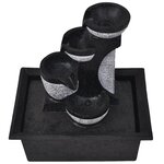 vidaXL Fontaine d'intérieur avec lampe LED Polyrésine