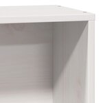 vidaXL Lit bibliothèque sans matelas blanc 100x200 cm bois pin massif