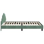 vidaXL Cadre de lit pour enfants avec tête de lit Vert Mer 80 x 200 cm
