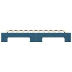 vidaXL Lit de jour avec lit gigogne bleu 80x200 cm velours