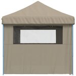 vidaXL Tente de fête pop-up Taupe 580 x 292 x 315 cm Tissu Oxford