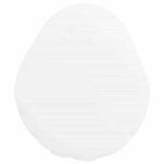 vidaXL Coussins d'accent 2 Pièces Blanc Ø 25 x 70 cm tissu