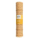3 rouleaux de cannage - rotin mailles larges hexagonales 30 x 50 cm