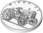 Pièce de monnaie en Argent 1 Dollar g 31.1 (1 oz) Millésime 2025 On Wheels TRACTOR WIKOV