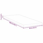 vidaXL Coussins de Matelas Blanc 90 x 200 cm