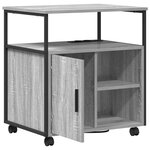vidaXL Cabinet de Bureau Sonoma gris 60 x 46 x 67 cm Bois d'ingénierie