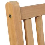 vidaXL Chaises de jardin lot de 6 et coussins noir Bois de teck solide