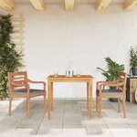 vidaXL Ensemble à manger de jardin avec coussins gris foncé 3 Pièces