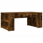 vidaXL Table basse chêne fumé 102x55x42 cm bois d'ingénierie