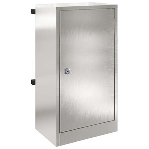 vidaXL boîte aux lettres Argenté 30 x 20 x 55 cm Acier inoxydable