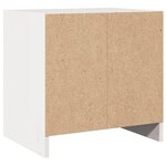 vidaXL Tables de chevet 2 Pièces Blanc 40x30 5x40 cm Bois de pin massif