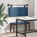 vidaXL Tête de lit suspendue Bleu Tissu