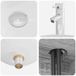 vidaXL Vanité de lavabo mural Sonoma gris 49 5 x 44 5 x 66 5 cm