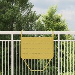 vidaXL Table de balcon suspendue pliable - Or  60x40 cm  Acier