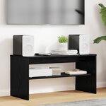 vidaXL Meuble TV Chêne noir 80 x 35 x 40 cm Bois d'ingénierie