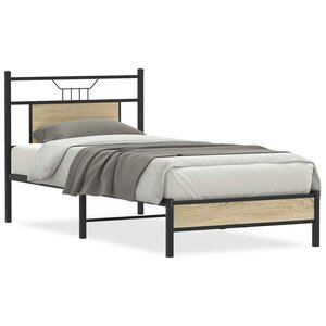 vidaXL Cadre de lit sans matelas chêne sonoma 80x200 cm