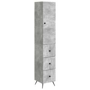 vidaXL Ensemble de Meubles 2 Pièces Gris béton 34 5 x 34 5 x 90 cm