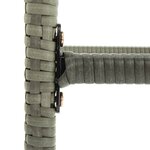 vidaXL Tabourets de bar avec coussins lot de 4 gris résine tressée