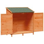 vidaXL Abri de jardin Marron 106 5 x 56 x 113 5 cm Bois d'ingénierie