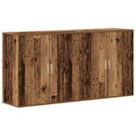 vidaXL Buffets 2 Pièces Bois ancien 79x38x80 cm Bois d'ingénierie