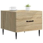 vidaXL Table basse Chêne Sonoma 49 x 50 x 40 cm Bois d'ingénierie