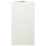 vidaXL Jardinière blanc triangulaire 40x34 5x70 cm acier