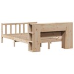 vidaXL Lit bibliothèque sans matelas 120x200 cm bois de pin massif