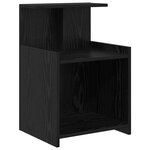 vidaXL Tables de chevet 2 Pièces Chêne noir 40x35x60 cm Bois d'ingénierie