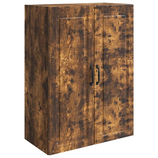 vidaXL Armoire Murale 66 x 34 5 x 90 cm Bois d'ingénierie Chêne fumé