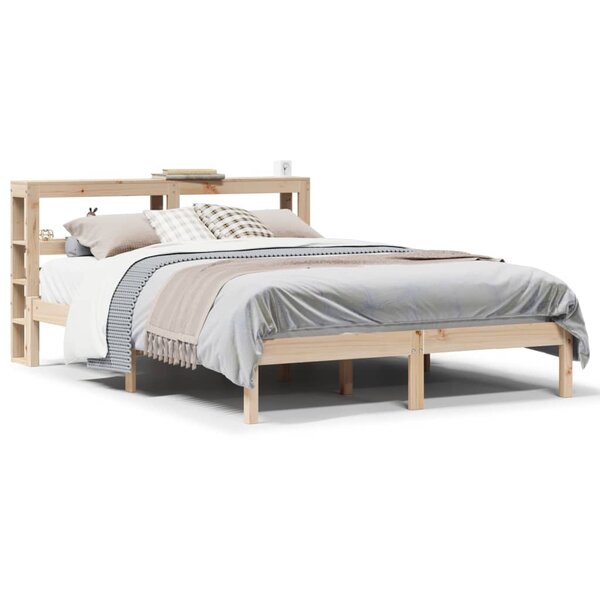 vidaXL Cadre de lit sans matelas 140x200 cm bois massif de pin