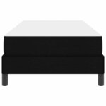 vidaXL Lit à ressorts avec matelas Noir 80 x 200 cm tissu