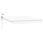 vidaXL Auvent rétractable électrique Blanc 3 x 2 5 m