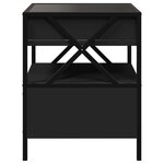 vidaXL Table basse avec LED Infinity noir 40x40x51 cm