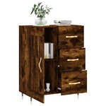 vidaXL Buffet chêne fumé 69 5x34x90 cm bois d'ingénierie