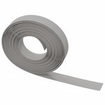 vidaXL Bordure de jardin Gris 10 m 10 cm polyéthylène