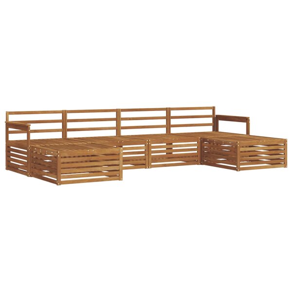 vidaXL Ensemble de canapés d'extérieur 6 pc Naturel