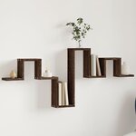 vidaXL Étagère murale chêne marron 104 5x10x43 cm bois d'ingénierie