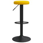 vidaXL Tabourets de bar lot de 2 jaune moutarde velours