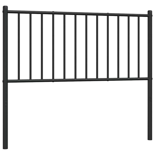vidaXL Tête de lit métal noir 100 cm