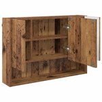 vidaXL Armoire Miroir Bois ancien 80 x 17 x 55 cm Bois d'ingénierie